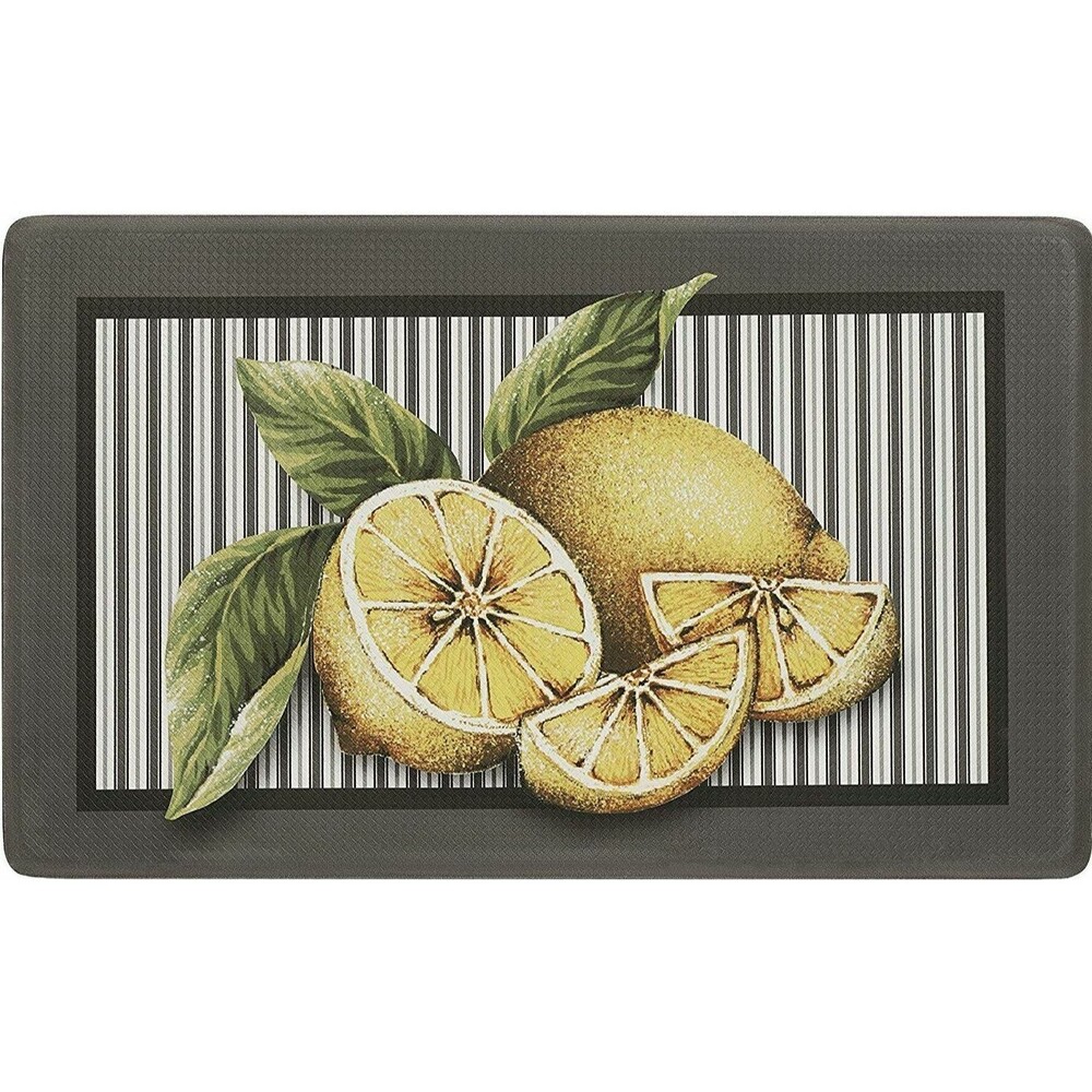 ANTI-FATIGUE NON SLIP FLOOR MAT (18" x 30") PVC, LEMON DROP by Achim